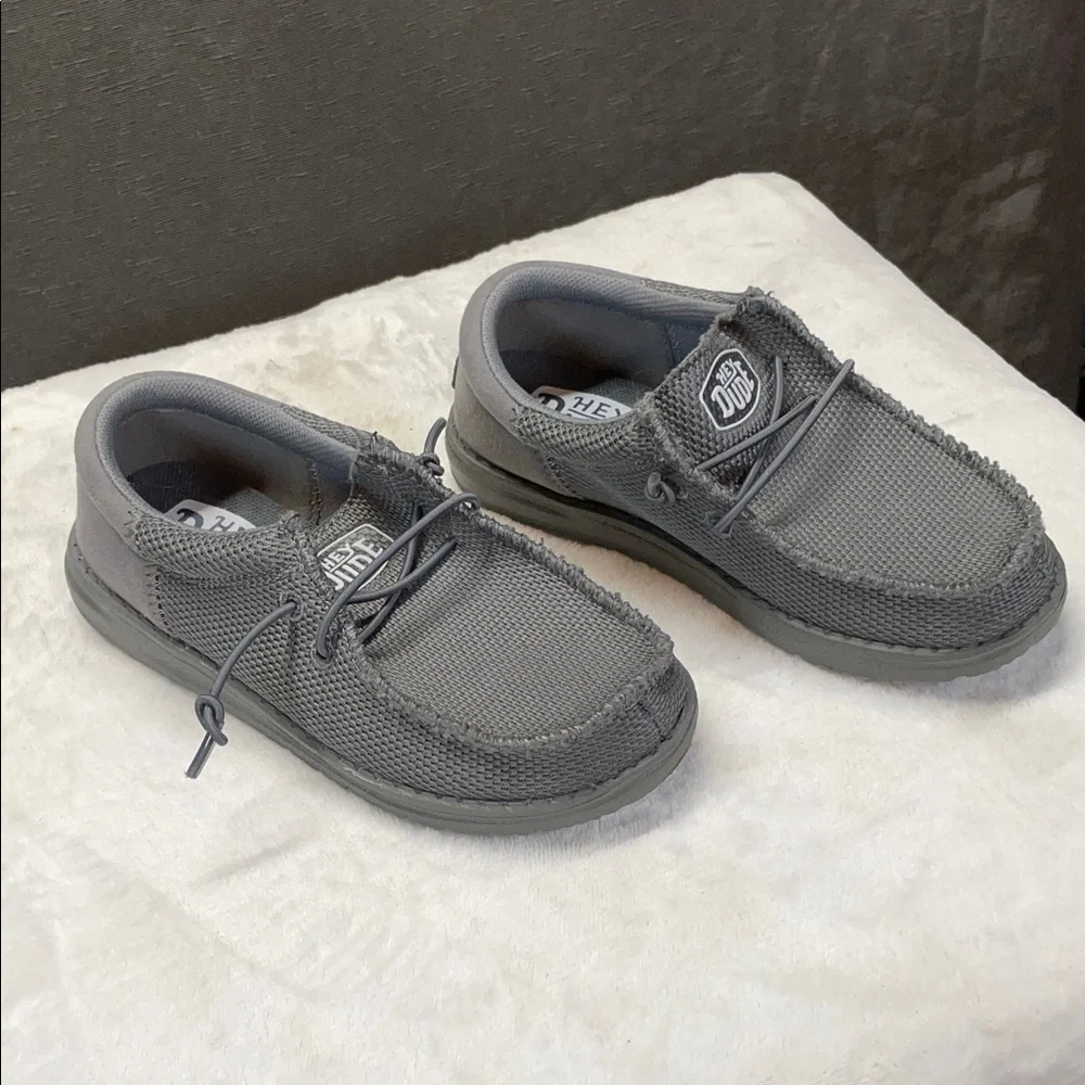 Hey Dude Kids Charcoal Moccasins